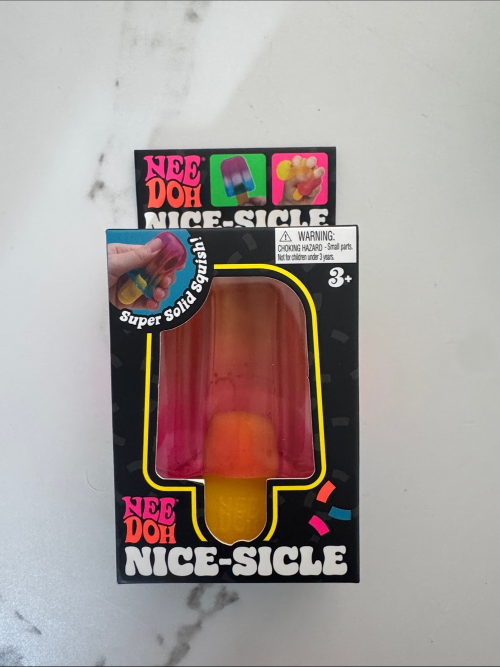 Nee Doh Nice-Sicle Kids Toy - Pink, Orange, Yellow